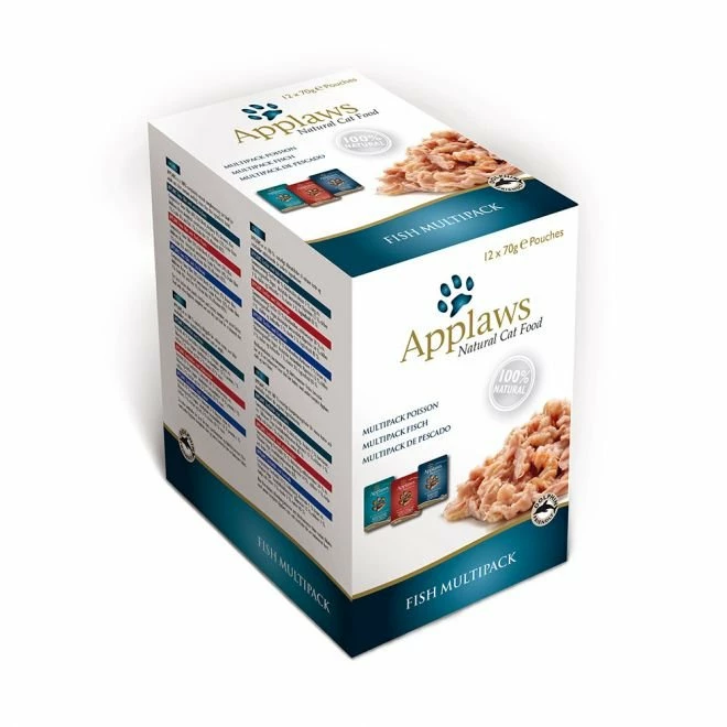 Applaws Cat Fish Broth Pouch Multi 12 X 70g 1 Applaws Cat Fish Broth Pouch Multi 12 X 70g