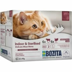Bozita Indoor & Sterilised Multibox I Gelé, 12x85 G