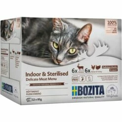 Bozita Indoor & Sterilised Multibox I Saus, 12x85 G