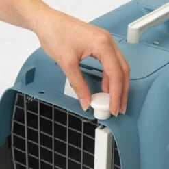 Catit Transportbur Blå/Grå -Kjæledyrutstyr Salg 2024 catit transportbur bla gra 24