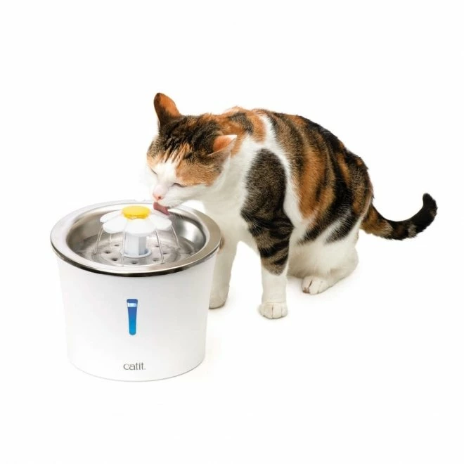 Catit Flower Drikkefontene I Rustfritt Stål 2 Catit Flower Drikkefontene I Rustfritt Stål - Bilde 2