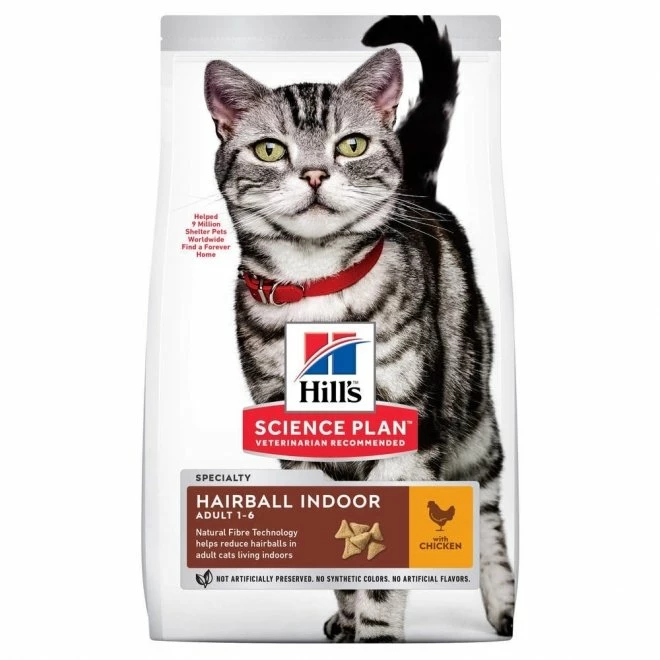 Hill's Science Plan Cat Adult Hairball Indoor Chicken 1 Hill's Science Plan Cat Adult Hairball Indoor Chicken