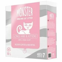 Monster Long Hair & Kitten Scented Kattesand, 10 L
