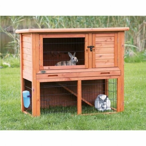 Trixie Natura Utendørs Gnagerbur Treverk 116×97×63cm -Kjæledyrutstyr Salg 2024 kissat kuljetus ja kantaminen kantokopat ja hakit ulkohakki trixie natura 1169763 cm 112602 86