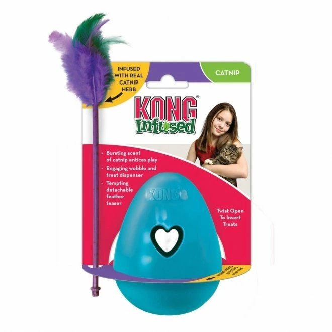 KONG Tippin Treat Aktiveringsleke Turkis 2 KONG Tippin Treat Aktiveringsleke Turkis - Bilde 2