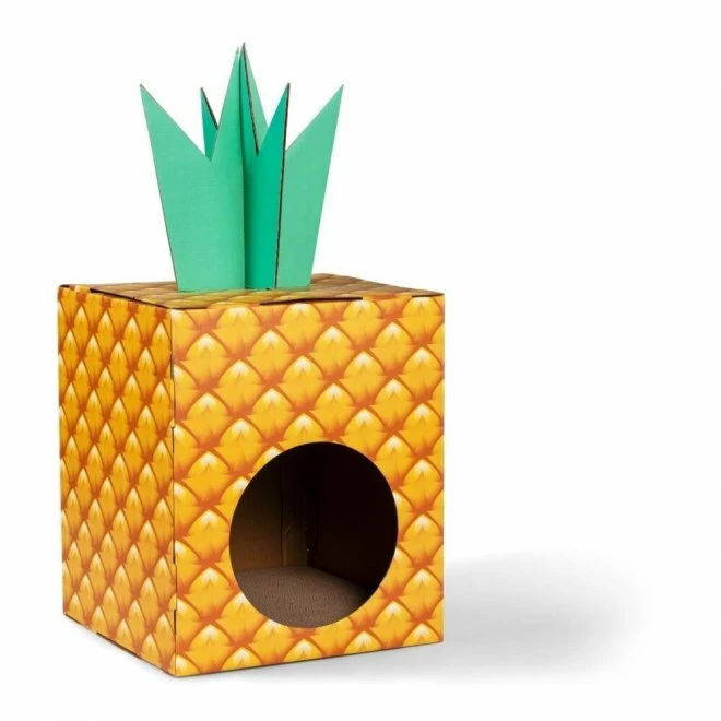 Little&Bigger Jungle Party Kattehus I Papp Ananas 1 Little&Bigger Jungle Party Kattehus I Papp Ananas