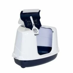 Moderna Flip Hjørnetoalett Mørkeblå