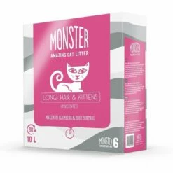 Monster Long Hair & Kitten Unscented Kattesand, 10 L