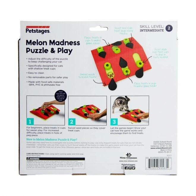 Nina Ottosson Melon Madness Puzzle And Play Katteleke 5 Nina Ottosson Melon Madness Puzzle And Play Katteleke - Bilde 5