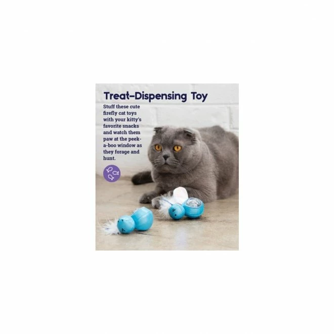 Petstages Firefly TreatStuffer Selvlysende Katteleke, 2-pakning 3 Petstages Firefly TreatStuffer Selvlysende Katteleke, 2-pakning - Bilde 3