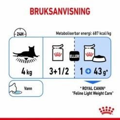 Royal Canin Cat Light Weight Care Gravy 12 X 85 G -Kjæledyrutstyr Salg 2024 royal canin cat light weight care gravy 12 x 85 g 68